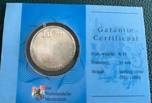 GARANTIE CERTIFICAAT Nederland 10 Euro 2004, Postzegels en Munten, Munten | Europa | Euromunten, Losse munt, 10 euro, Overige landen