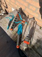 Gardena tuingereedschap, verticuteerhark, zwenksproeier, Tuin en Terras, Hand-tuingereedschap, Ophalen of Verzenden, Zo goed als nieuw