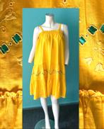 Vintage jaren 70 zomerjurk geel maat S, Verzenden, Geel, Vintage, Maat 36 (S)