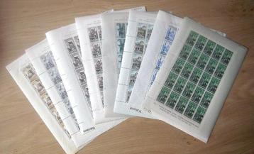 Spanje, 65 vellen van 25 stuks. Totaal 1625 zegels, postfris beschikbaar voor biedingen