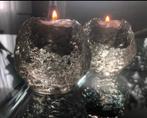 Noorderlicht kandelaars 2x, Ophalen of Verzenden, Glas