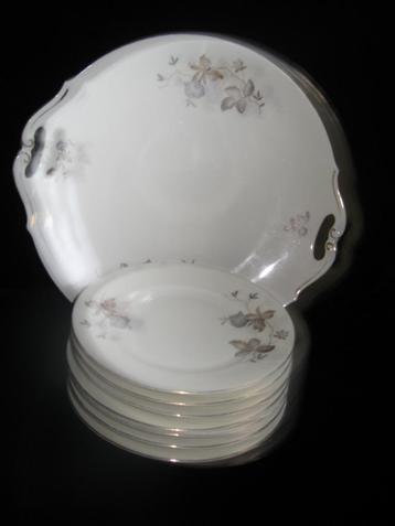 vintage Ivory gebakstel MZ tsjechoslawakije beschikbaar voor biedingen