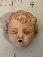 Franse muurdecoratie betonnen meisjeshoofd kinderkopje, Ophalen of Verzenden, Zo goed als nieuw
