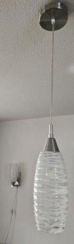 Lampenset hanglamp wandlamp tafellamp, Huis en Inrichting, Lampen | Hanglampen, Ophalen, Zo goed als nieuw, Glas, Minder dan 50 cm