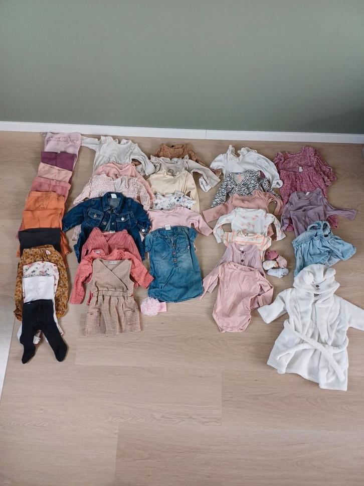 Meisjeskleding Maat 68 - Groot pakket!, Kinderen en Baby's, Babykleding | Baby-kledingpakketten, Gebruikt, Maat 68, Ophalen of Verzenden