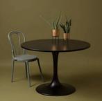 Woood Jazz Eettafel Trompetvoet Eiken Blacknight ø110, Ophalen, Zo goed als nieuw, Rond, 100 tot 150 cm