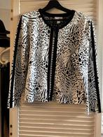 Joseph Ribkoff vest jasje maat 44 zwart wit, Ophalen of Verzenden, Zo goed als nieuw, Maat 42/44 (L), Zwart