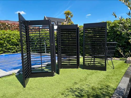 Houten shutters zware kwaliteit, Huis en Inrichting, Stoffering | Gordijnen en Lamellen, Gebruikt, Minder dan 100 cm, 100 tot 150 cm