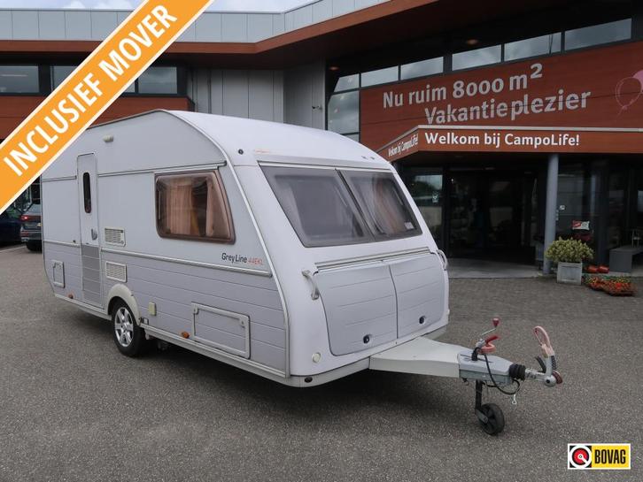 Kip Grey Line 44 EKL MET MOVER EN VOORTENT, Caravans en Kamperen, Caravans, tot en met 2, 1000 - 1250 kg, Rondzit, Kip, Overige typen
