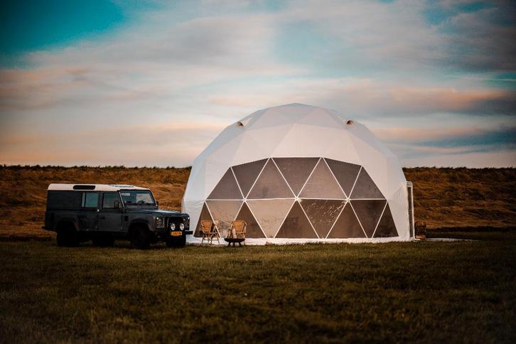 Glamping DOME GLOBE 6-7-8-9 meter, Caravans en Kamperen, Tenten, tot en met 6, Nieuw, Ophalen of Verzenden