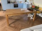 Robuuste Houten Eettafel - Rechthoekig, Ophalen, Gebruikt, Eikenhout, 50 tot 100 cm