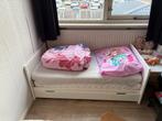 Peuterbed met opberglade, Gebruikt, Eenpersoons, Wit, Ophalen of Verzenden