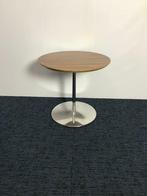 Artifort Circle 1 bijzettafel, donker eiken,chroom onderstel, Ophalen, Gebruikt
