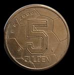 7 Voetbal vijfjes, Postzegels en Munten, Munten | Nederland, Verzenden, Koningin Beatrix, 5 gulden, Losse munt