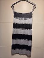 Gatsby jurkje zwart/zilver maat M, Kleding | Dames, Maat 38/40 (M), Carnaval, Ophalen of Verzenden, Unknown
