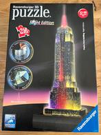 Ravensburger 3D puzzle Empire State Building night edition, Ophalen of Verzenden, Meer dan 50 stukjes, Zo goed als nieuw, 6 jaar of ouder
