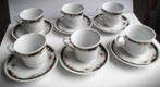 Espresso Mokka Kop schotels set vn 6~Kleine Kopjes schoteltj, Huis en Inrichting, Keuken | Servies, Overige materialen, Ophalen of Verzenden