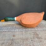 Vintage Aardewerk Terrine Eend, Gebruikt, Schaal, Ophalen of Verzenden, Overige vormen