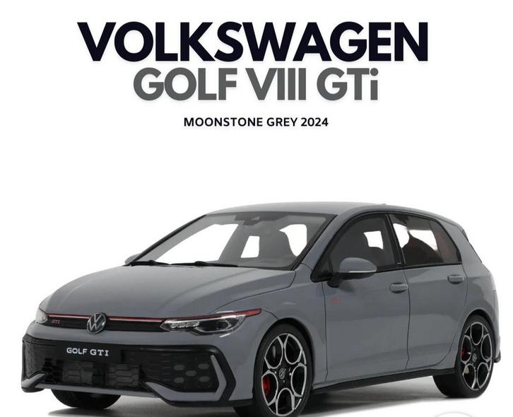 1:18 Volkswagen Golf GTi VIII (8) 2024 Ottomobile 999 stuks, Hobby en Vrije tijd, Modelauto's | 1:18, Nieuw, Auto, OttOMobile