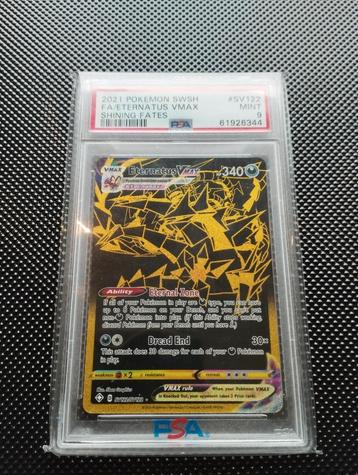 Eternatus Vmax Holo Pokemon kaart PSA9 shining fates NM beschikbaar voor biedingen