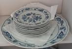 Blue danube kop en sch., eierdopjes, bordjes, kandijpot. etc, Huis en Inrichting, Keuken | Servies, Ophalen of Verzenden, Zo goed als nieuw