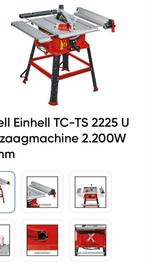 Einhell tafelzaagmachine nieuw !!, Doe-het-zelf en Verbouw, Ophalen, Zo goed als nieuw, 1200 watt of meer, 70 mm of meer