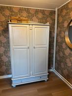 Grenen meidenkast / linnenkast, Ophalen, Gebruikt, 100 tot 150 cm, Klassiek