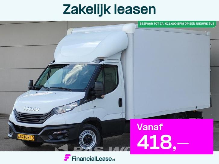 Iveco Daily 35S16 Automaat Bakwagen Achterdeuren 160PK Airco, Auto's, Bestelauto's, Bedrijf, Lease, Financial lease, Achteruitrijcamera