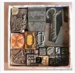 Korting Doos met drukkerij letters/logo’s, div.Technieken, Ophalen of Verzenden