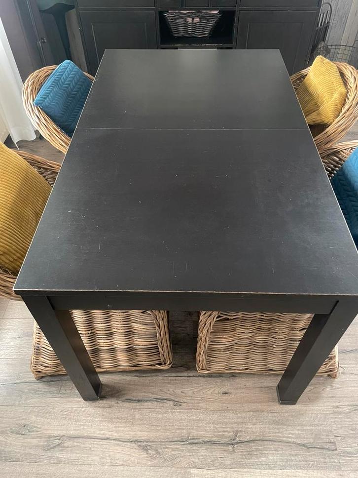 Eetkamertafel uitschuifbaar, Huis en Inrichting, Tafels | Eettafels, Zo goed als nieuw, 50 tot 100 cm, 200 cm of meer, Rechthoekig