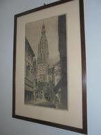 Breda Ets van Grote Kerk Hendrik de Laat 1929, Ophalen of Verzenden