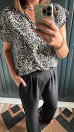Aaiko top met print, zwart wit, Maat 38/40 (M), Aaiko, Zwart, Nieuw