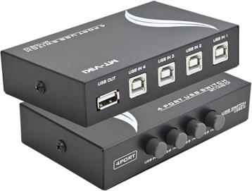 USB 2.0 Manual Switch, 4 PC - 1 USB beschikbaar voor biedingen