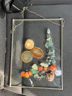 Vintage glazen raamhanger met edelstenen, Ophalen of Verzenden, Zo goed als nieuw