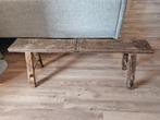 Rustieke houten bank, Ophalen, Minder dan 50 cm, 100 tot 125 cm, Zo goed als nieuw