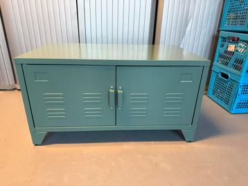 Laag Metalen Locker - Groen/Zeegroen - 2 Deuren beschikbaar voor biedingen