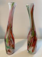 2x Design vaas Bottle – Fidrio Mixed colours, Overige kleuren, Ophalen of Verzenden, Minder dan 50 cm, Glas