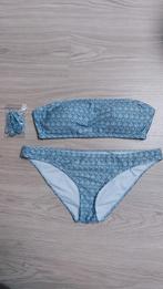 Primark cares bikini print wit blauw maat L, Primark, Blauw, Bikini, Ophalen of Verzenden