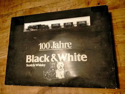 Black & White Whisky trein 100 jarig treinset promo model, Verzamelen, Merken en Reclamevoorwerpen, Zo goed als nieuw, Gebruiksvoorwerp
