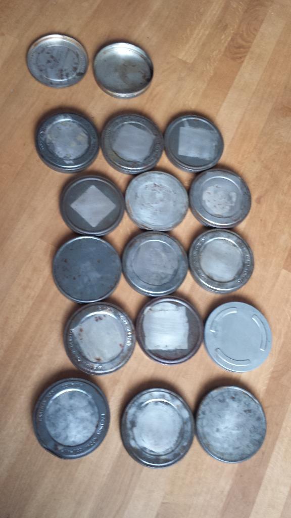 Metalen opbergblikken film uit de jaren 50 /60/70 filmblik, Verzamelen, Blikken, Gebruikt, Overige, Ophalen of Verzenden