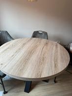 Ronde eettafel, 100 tot 150 cm, Rond, Ophalen of Verzenden, Zo goed als nieuw