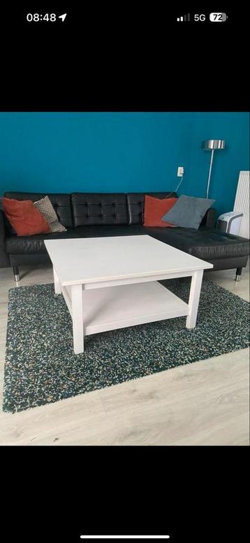 Witte Salontafel met Opbergruimte beschikbaar voor biedingen
