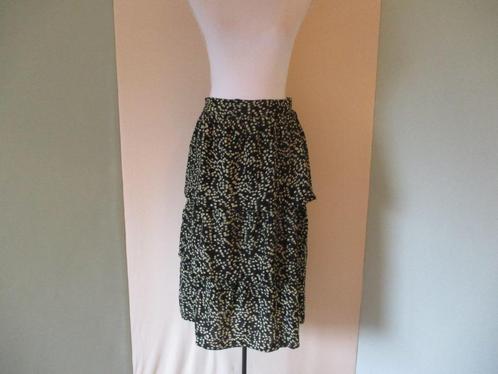 Lofty Manner rok maat XS, Kleding | Dames, Rokken, Zo goed als nieuw, Maat 34 (XS) of kleiner, Zwart, Onder de knie, Verzenden