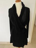 Elegant Jasje/blouse met sjaalkraag en overslag sluiting, Ophalen of Verzenden, Gedragen, Maat 38/40 (M), Zwart