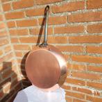 Villedieu grote dikwandige koperen koekenpan hapjespan pan, Huis en Inrichting, Ophalen of Verzenden, Gebruikt, Overige materialen