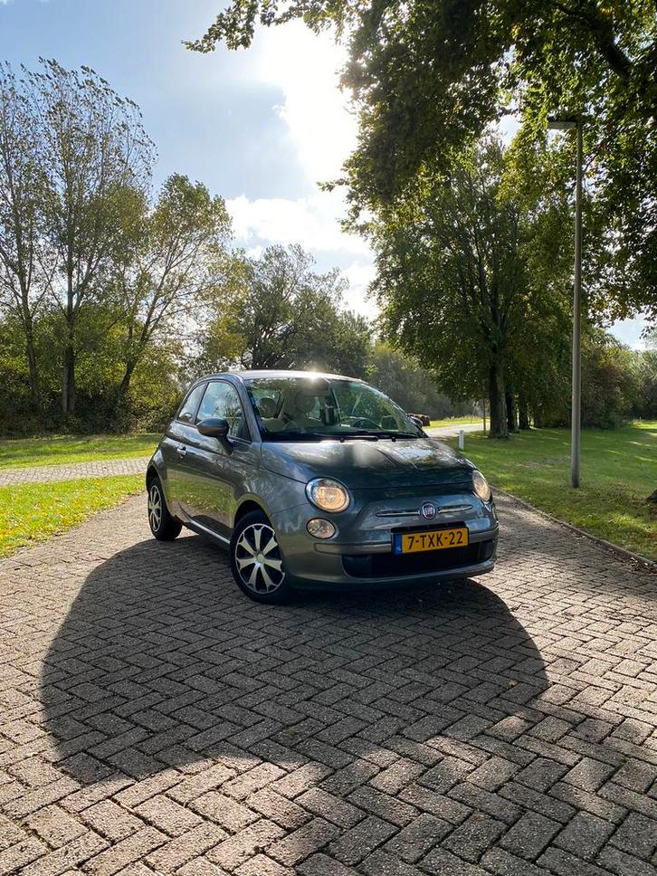 Fiat 500 0.9 Twinair C 2014 Grijs.        APK tot 01-10-2026, Auto's, Fiat, Particulier, ABS, Airbags, Airconditioning, Boordcomputer