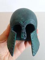 ANTIEKE BRONZEN BEELD. Gladiator Helm Grieks / Romeins brons, Ophalen of Verzenden, Brons