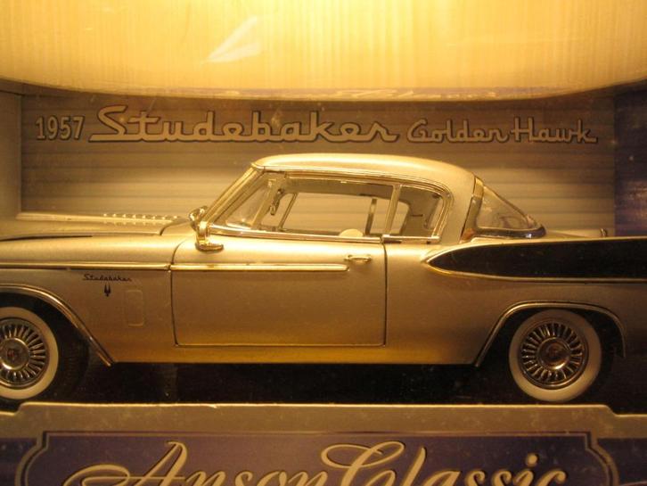 STUDEBAKER COLDEN HAWK 1957', Hobby en Vrije tijd, Modelauto's | 1:18, Nieuw, Auto, Anson, Ophalen of Verzenden