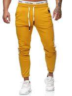 SALES! Gele slim fit joggingbroek maat L/XL, Nieuw, Maat 52/54 (L), Algemeen, Ophalen of Verzenden