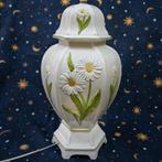 Vintage Tafellamp Vaaslamp Madeliefjes Daisy Lamp Wildflower, Overige materialen, Zo goed als nieuw, 50 tot 75 cm, Ophalen
